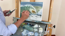 Online 2-hour Oil Painting Class - Self-Paced - Painting Ocean Waves