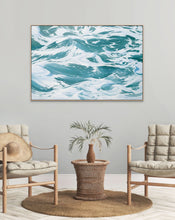 Aqua Symphony | Peaceful Ocean Foam Prints on Canvas & Paper | 18x12, 24x16, 36x24,