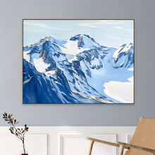 Mt Olympus | Snowy Blue Olympic Mountain Prints | 40x30