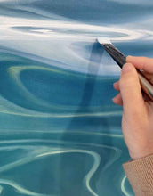 Teal Ocean | Clearwater Ocean Surface Canvas Prints | 40x60, 30x40, 20x30, 13x20