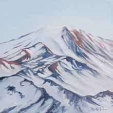 Mountain Air | Soft Glow Mt Rainier Oil Painting | 10x10