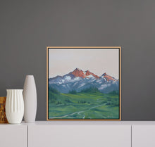 Tatoosh Alpinglow | Paradise Mt Rainier Oil Painting | 10x10
