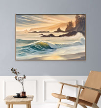 Gold Coast | Pacific Northwest Ocean Original Oil Painting | 36x24