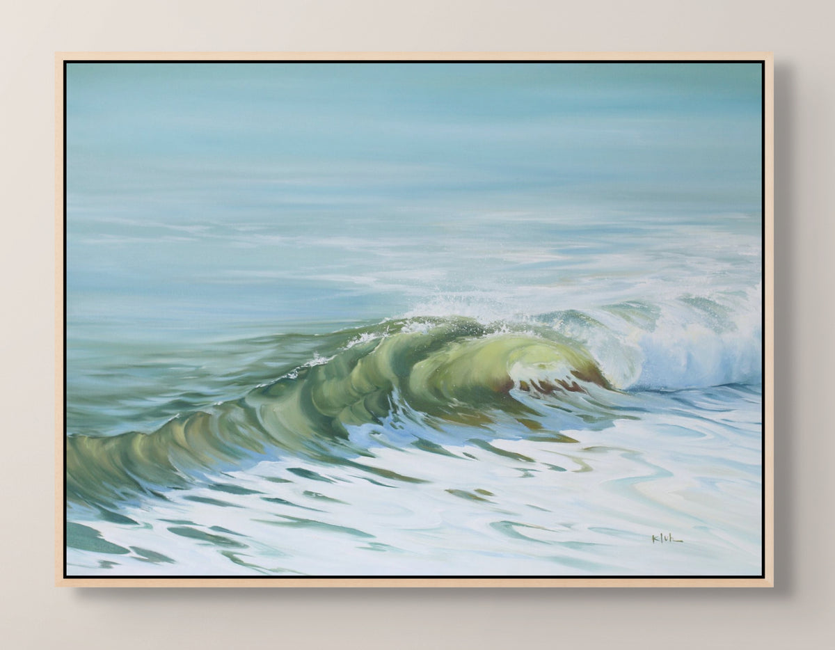 Large ocean art print - Gather you In - ocean wave art good print of painting in wave