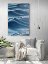 Summer Waves | Calm Blue Water Oil Painting | 30x48