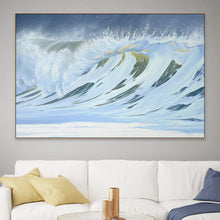 Emergence | Original Oil Painting Ocean Wave Art | 60"x40"