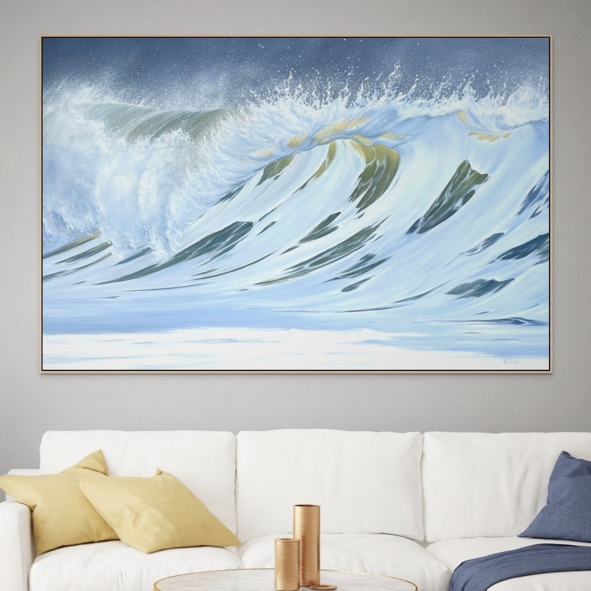 Emergence | Original Oil Painting Ocean Wave Art | 60 Emergence | Original Oil Painting Ocean Wave Art | 60