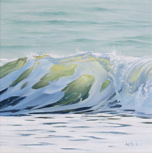 Glow | Oceanscape Original Small Oil Painting | 10x10