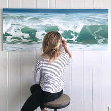 Believe | Large Panoramic Ocean Wave Canvas Art Print | 20x8, 30x12, 40x16, 60x24