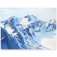 Mt Olympus | Snowy Blue Olympic Mountain Prints | 40x30