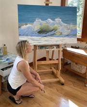 Portals | Ocean Wave Original Oil Painting | 50x30