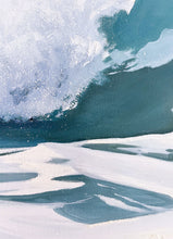 Hope | Large Horizontal Ocean Wave Painting | 60x24