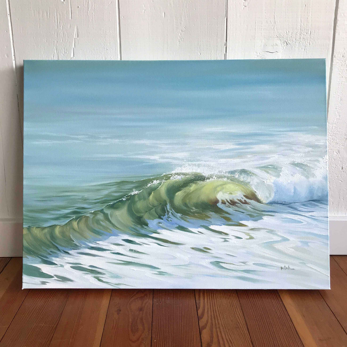 Ocean painting outlet canvas by Carl Hansen nau