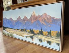 Teton Sunrise | Teton National Park Original Oil Painting | 60x24