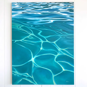 Tranquility | Clear Water Turquoise Surface Canvas Prints | 18x24, 26x36, 36x48