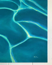 Tranquility | Clear Water Turquoise Surface Canvas Prints | 18x24, 24x36, 36x48