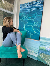 Tranquility | Clear Water Turquoise Surface Canvas Prints | 18x24, 24x36, 36x48