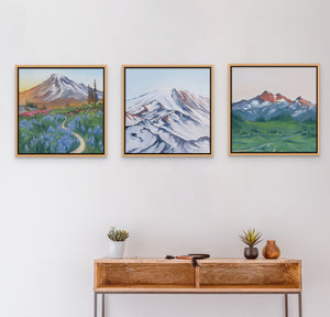 PNW Mountain Art - Oil Painting Mini Series