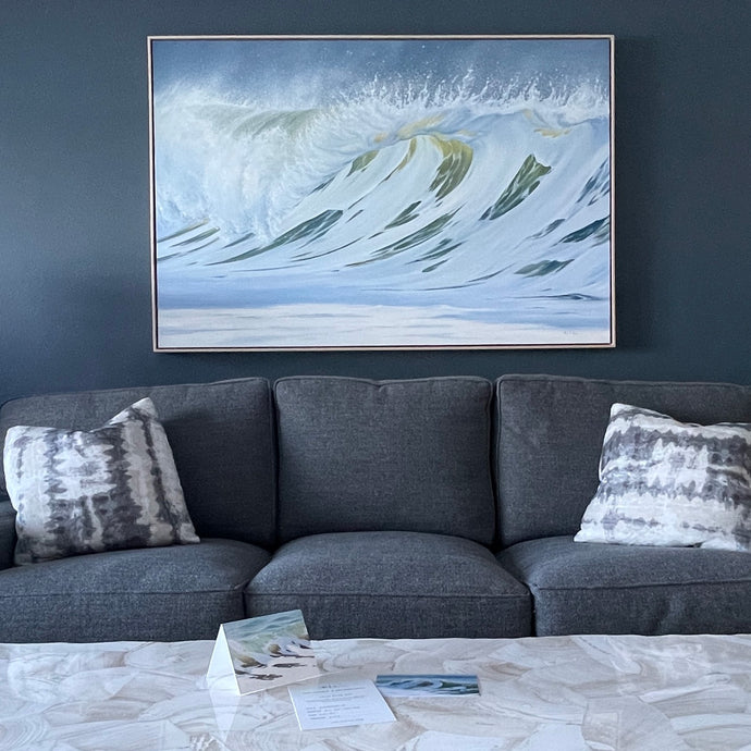 Wave Art Makes a Statement - Coastal Beach Style