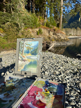 Quinault River | Plein Air Oil on Canvas Paper Painting