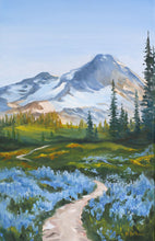 Alpine Meadow | Cascade Mountain Range Oil Painting | 11x17