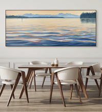 Budd Inlet Olympia Waterfront Art Painting | Panoramic Prints | 20x8, 30x12, 40x16, 60x24