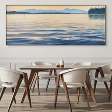 Budd Inlet Art Painting of Puget Sound Olympic Mountains
