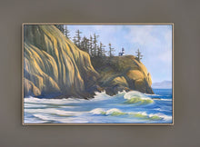 Lighthouse Art Washington Coast Cape Disappointment oil painting Waikiki beach 