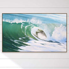 Confidence | Large Canvas Ocean Wave Painting Art Prints | 30x18, 40x24, 60x36