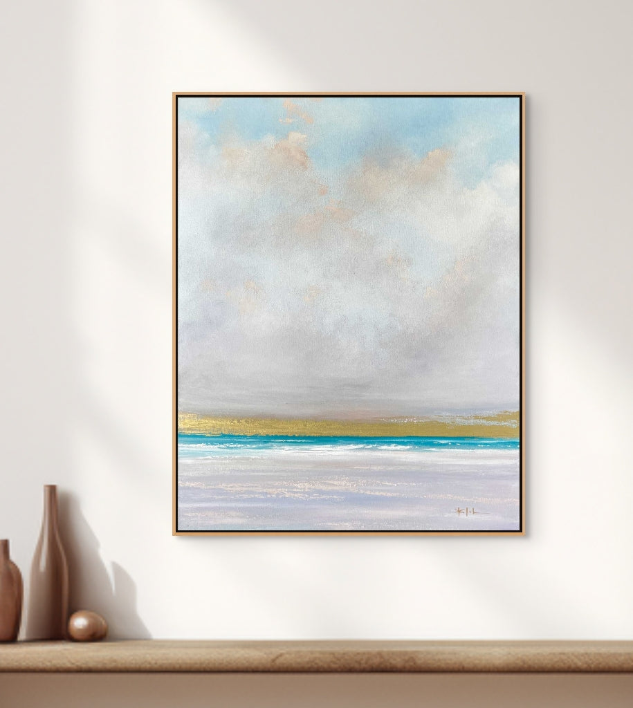 Copalis Mist Abstract Seascape Original Oil Painting 24