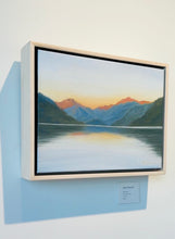 Crescent Lake Original Oil Painting - Oil on Canvas Framed 12"x9"