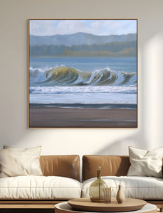Damon Point Art Prints, Wall Art Washington Coast Ocean Shores Canvas | 18x18, 30x30, 36x36