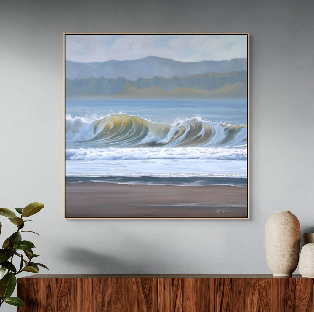 Damon Point Art Prints, Wall Art Washington Coast Ocean Shores Canvas | 18x18, 30x30, 36x36