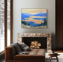 Lake Pend Oreille Art | Schweitzer View Oil Painting Paper and Canvas Prints | 18x24, 24x36, 36x48