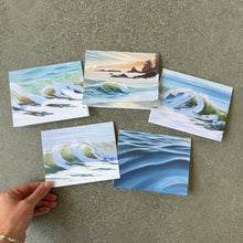 Ocean Art Greeting Cards Set of 5 - Blank Inside with Envelopes