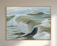 Disclosure | Original Oil Painting Crashing Green Ocean Waves