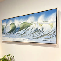 Ocean Wave Painting Original Oil Art
