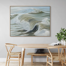 Disclosure | Original Oil Painting Crashing Green Ocean Waves