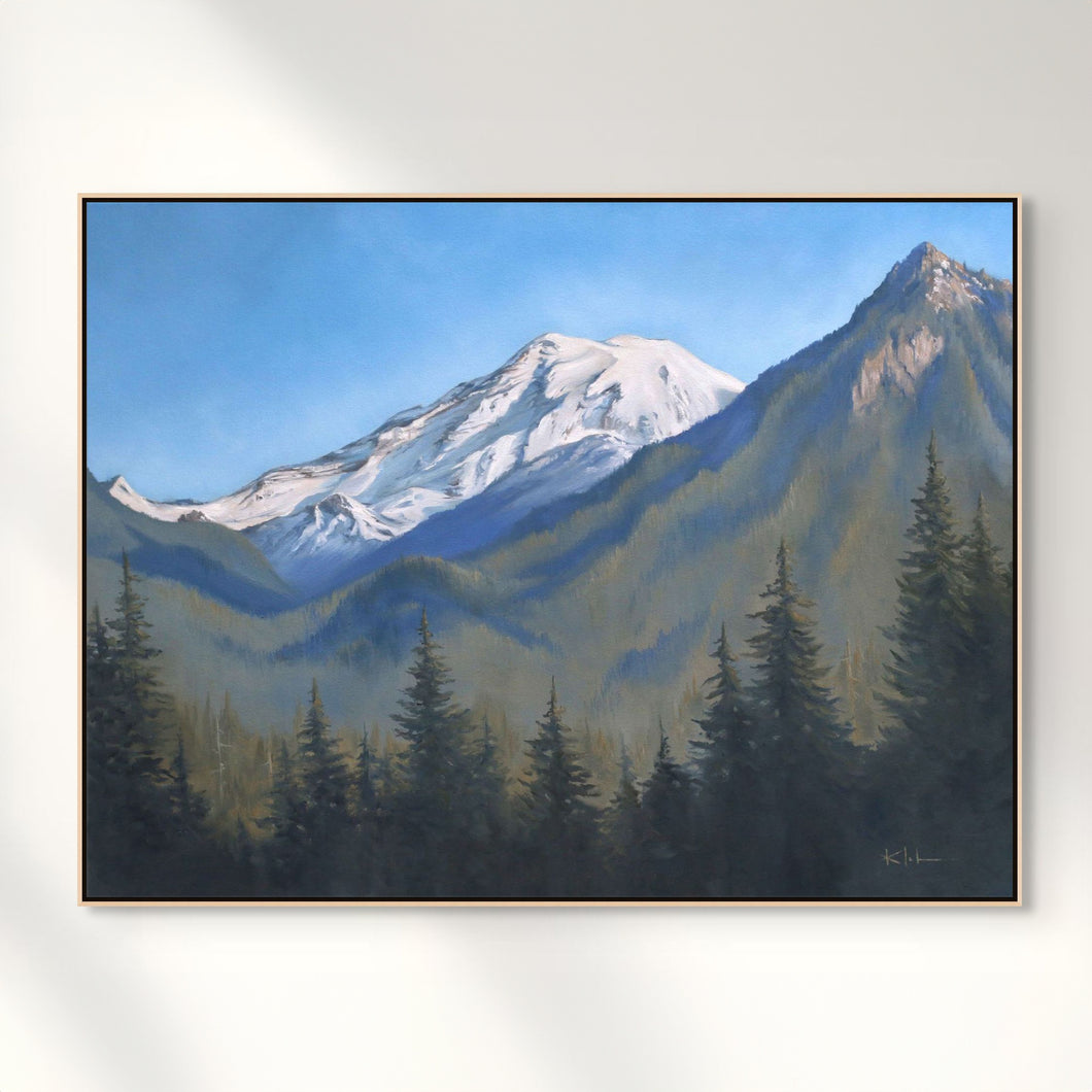 Packwood Painting View of Mt Rainier Art, 11x14, 16x20, 24x30, 30x40