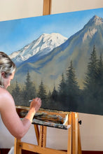 Packwood Painting View of Mt Rainier Art, 11x14, 16x20, 24x30, 30x40