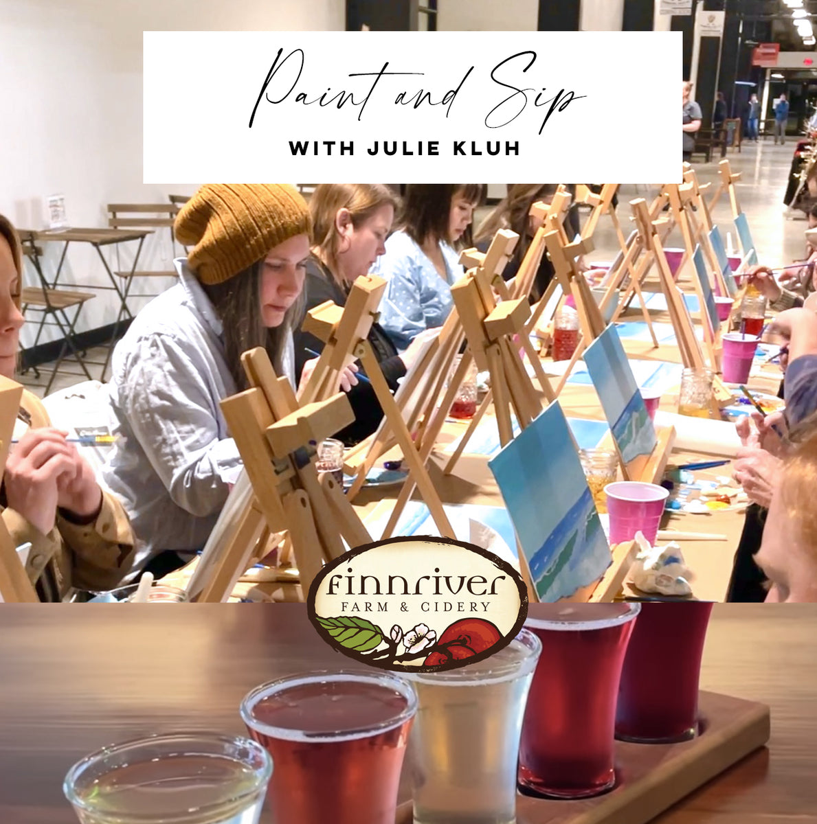 Paint & Sip Classes Olympia, WA 🎨 Julie Kluh Art