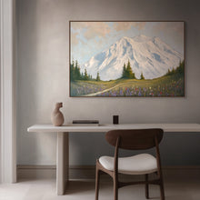 Rainier Meadow | Mt Rainier Wildflower Painting Art Prints Canvas | 48x32, 36x24, 24x16, 18x12