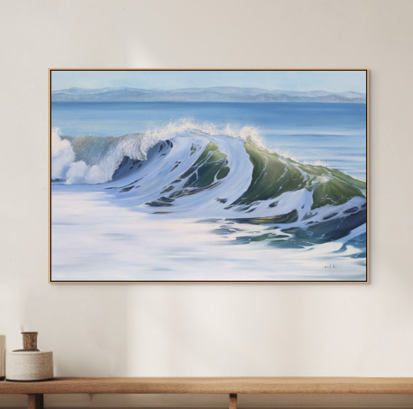 Resilience | Ocean Wave Art Large Canvas Prints | 30x20, 40x30, 60x40