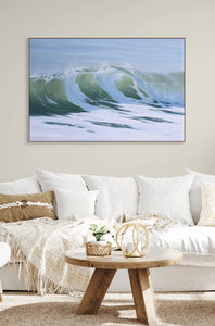 Original Oil Painting Wave Seascape