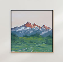 Tatoosh Alpinglow | Paradise Mt Rainier Oil Painting | 10x10