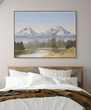 Three Sisters Oregon Painting Art Prints Wall Canvas 11x14, 16x20, 24x30, 30x40