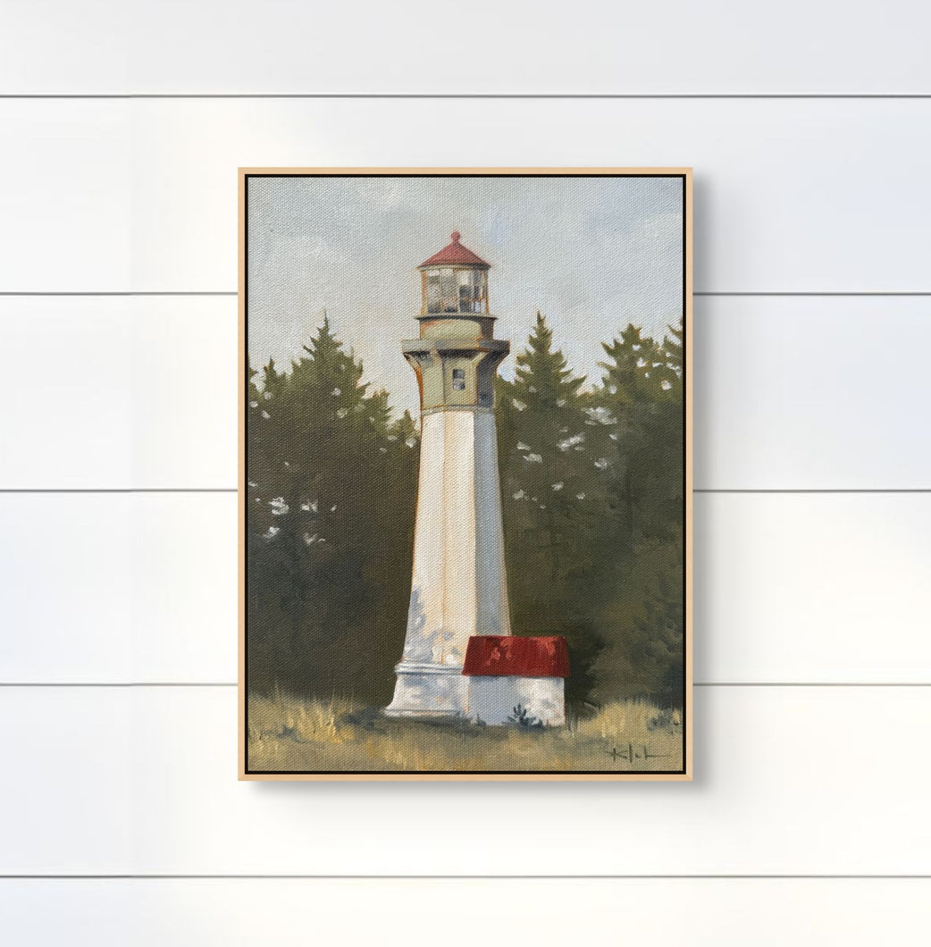 Westport Lighthouse Original Oil Painting - 9x12 - Grays Harbor Light