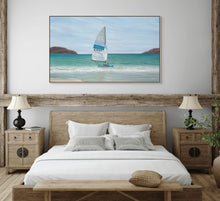 Zihuatanejo Mexico Art Oil Painting Prints Canvas Hobie Cat Sailboat