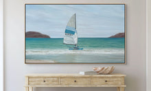 Zihuatanejo Mexico Art Oil Painting Prints Canvas Hobie Cat Sailboat