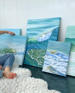 Expand | Luminous California Ocean Wave Canvas Prints | 12x16, 16x20